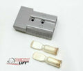 2PCS Gray and Red Forklift Battery Power Connector with 350AMP Capacity