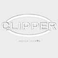 Clipper Motor Yachts Boat Raised Decal U30755-01 - Silver Sticker