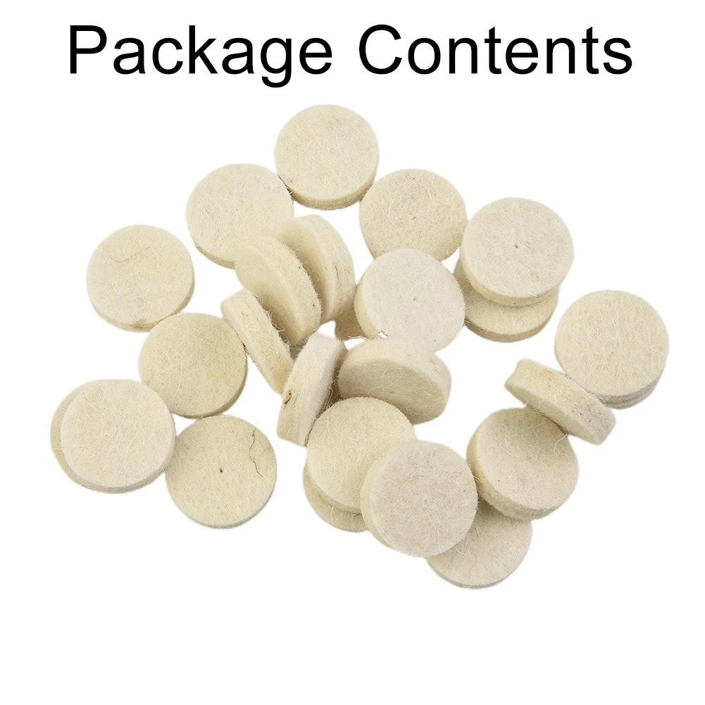 50 Pcs Wool Felt Buffing Polishing Pad Wheel Cone Tips for Grinder Kit