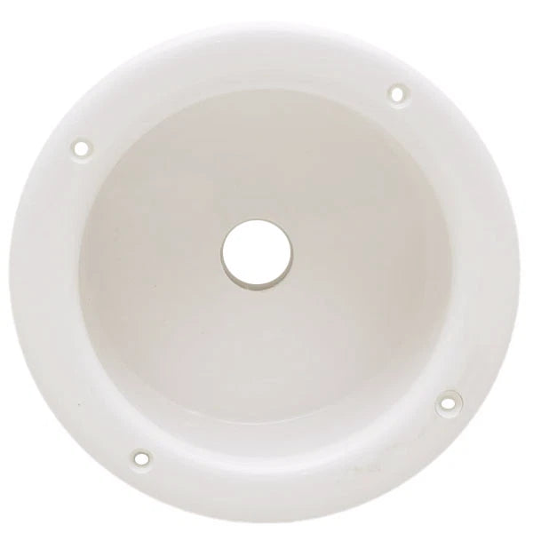 Larson Boat Round Panel - Housing 3352-2233 - 6 1/2 Inch White Plastic