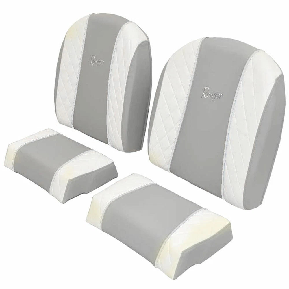 Ranger Boat Leaning Post Seat Cushions - 2510 - 2360 Bay Gray (4 PC)