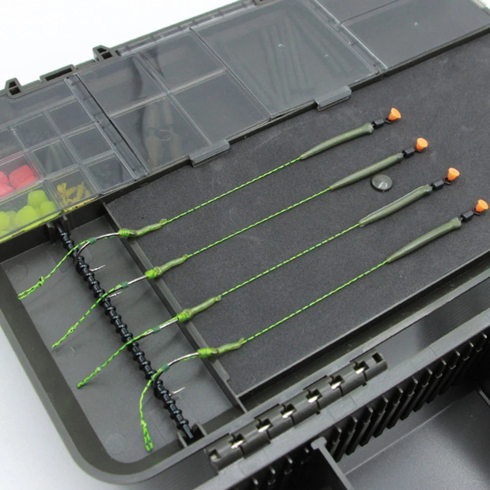 Fishing Storage Box Set with for 2 Grid and Double Layer for Efficient Storage