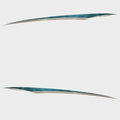 Tracker Boat Graphic Decals - Teal Gold Stickers (set of 2)