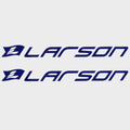 Larson Boat Decals 8154031 - Blue Logo Stickers (pair)