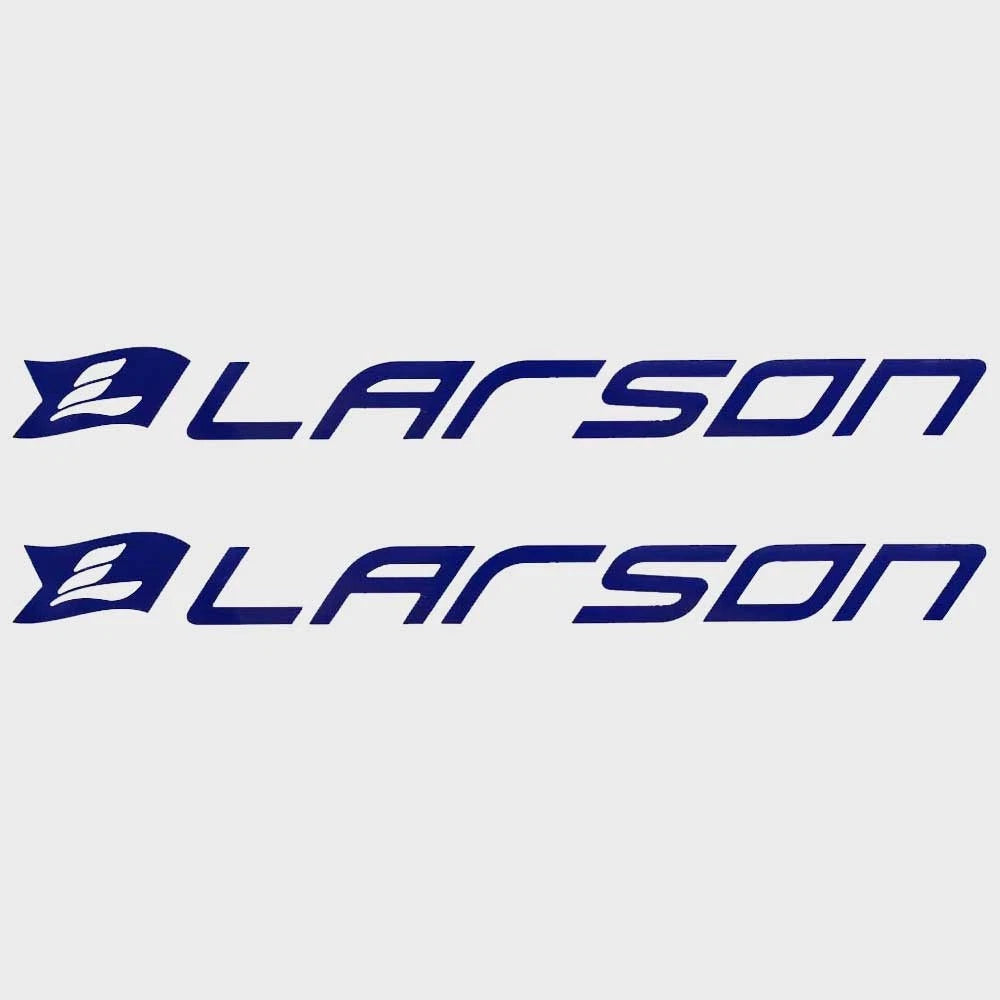 Larson Boat Decals 8154031 - Blue Logo Stickers (pair)