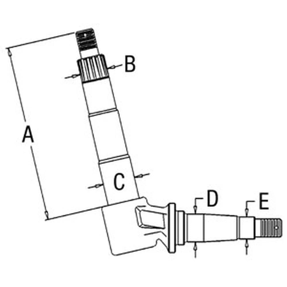 A57443 Spindle Right or Left Hand Fits Case 930 1030 Late Tractors