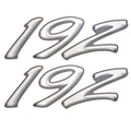 Rinker Boat Decals - 192 White Gray Stickers (pair)