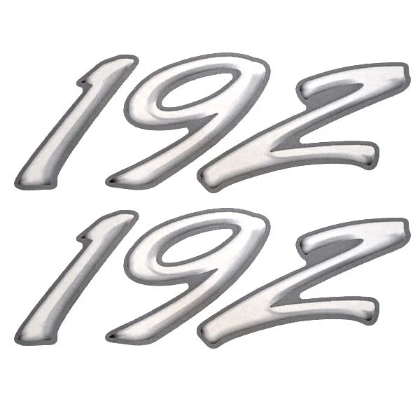Rinker Boat Decals - 192 White Gray Stickers (pair)