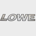 Lowe Boat Raised Decal 2256386 - 20 1/2 X 4 1/4 Inch Black Silver