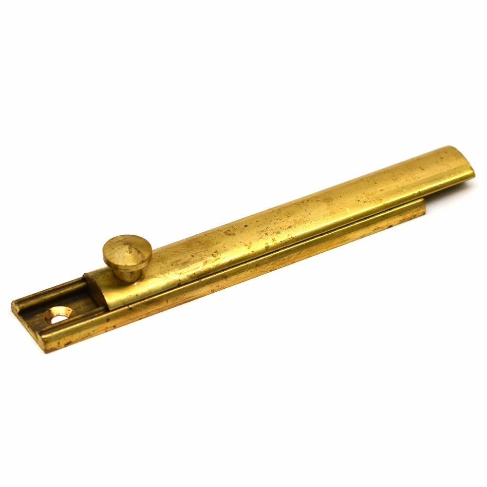 Boat Surface Mount Sliding Latch - 4 X 3/4 Inch Brass