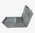1/4'' X 8'' X 6'' Aluminum 15 Degree, Predrilled Corner Bracket Mount - 10 Pack