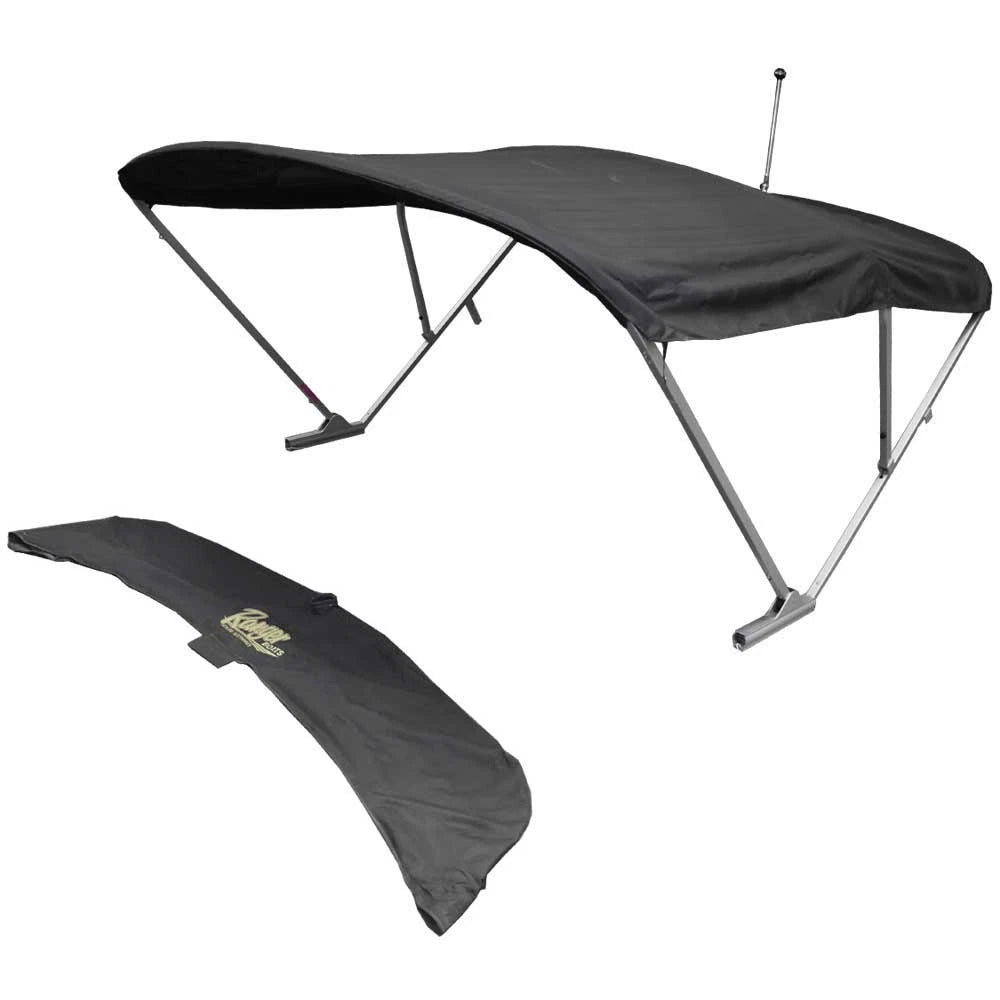 Ranger Pontoon Boat Power Bimini Top - SureShade 102-104 Inch Black