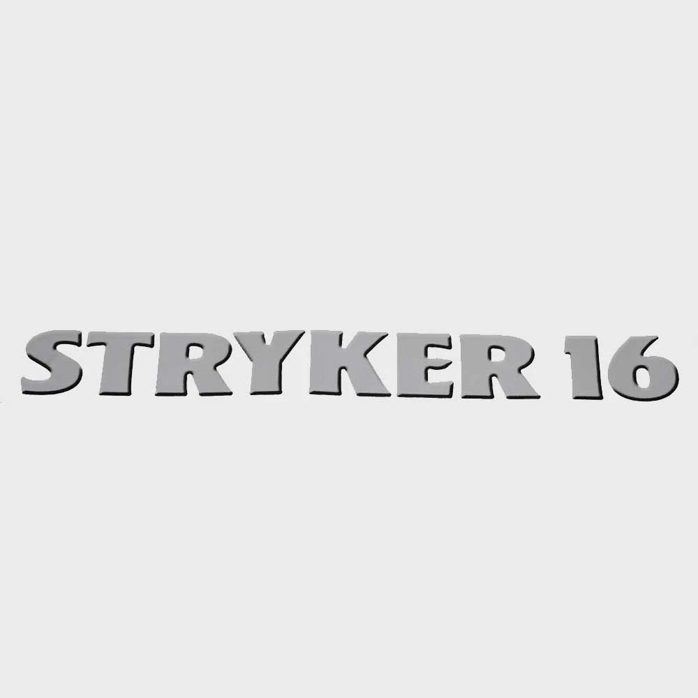 Lowe Boat Emblem Decal Sticker 2241462 - Stryker 16 Silver Black