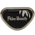Palm Beach Boat Headrest Raised Decal - 2 3/4 X 2 Inch Black