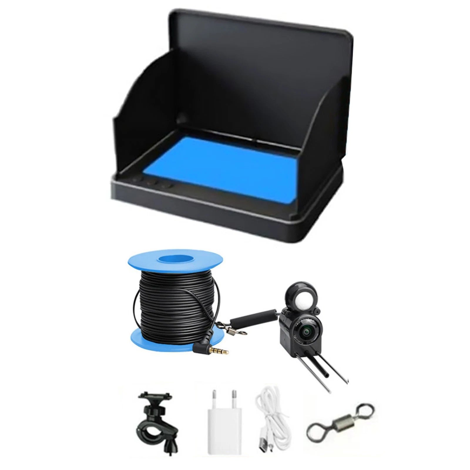 Underwater IP67 Fish Finder 4.3 in HD Display with Night Vision 30 Meter HD Camera