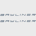 Bayliner Boat Brand Decals - Atlantic Teal Logo Stickers (pair)