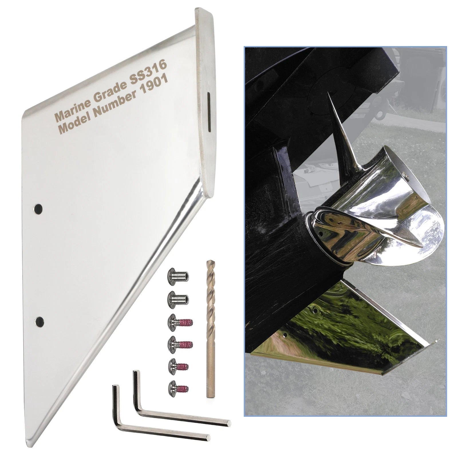 Skeg Guard Protector 27031 for 1991-2023 Mercury Mercruiser Alpha 1 Generation 2