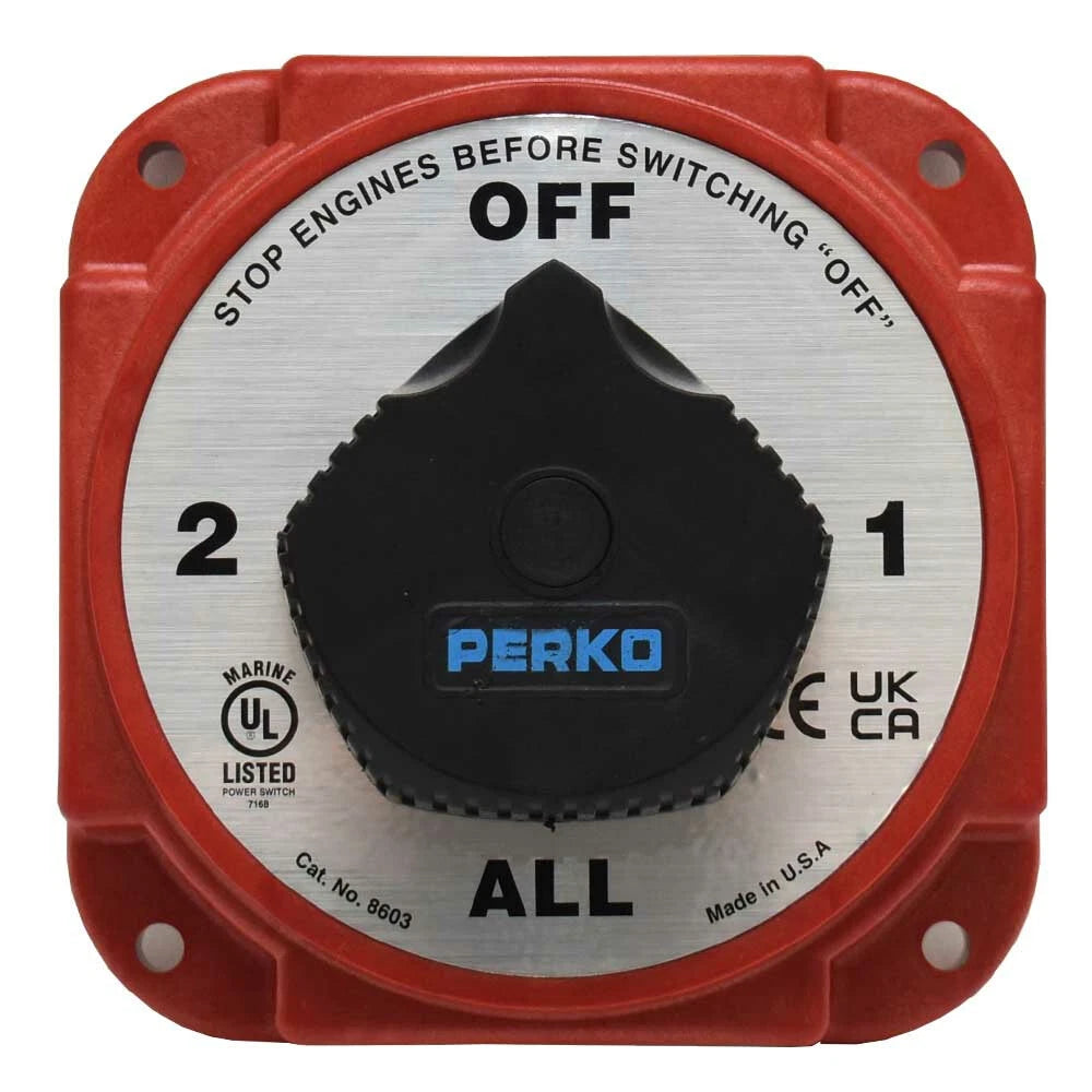 Perko Boat Heavy Duty Battery Selector Switch 8603DP - 380A 4 Position