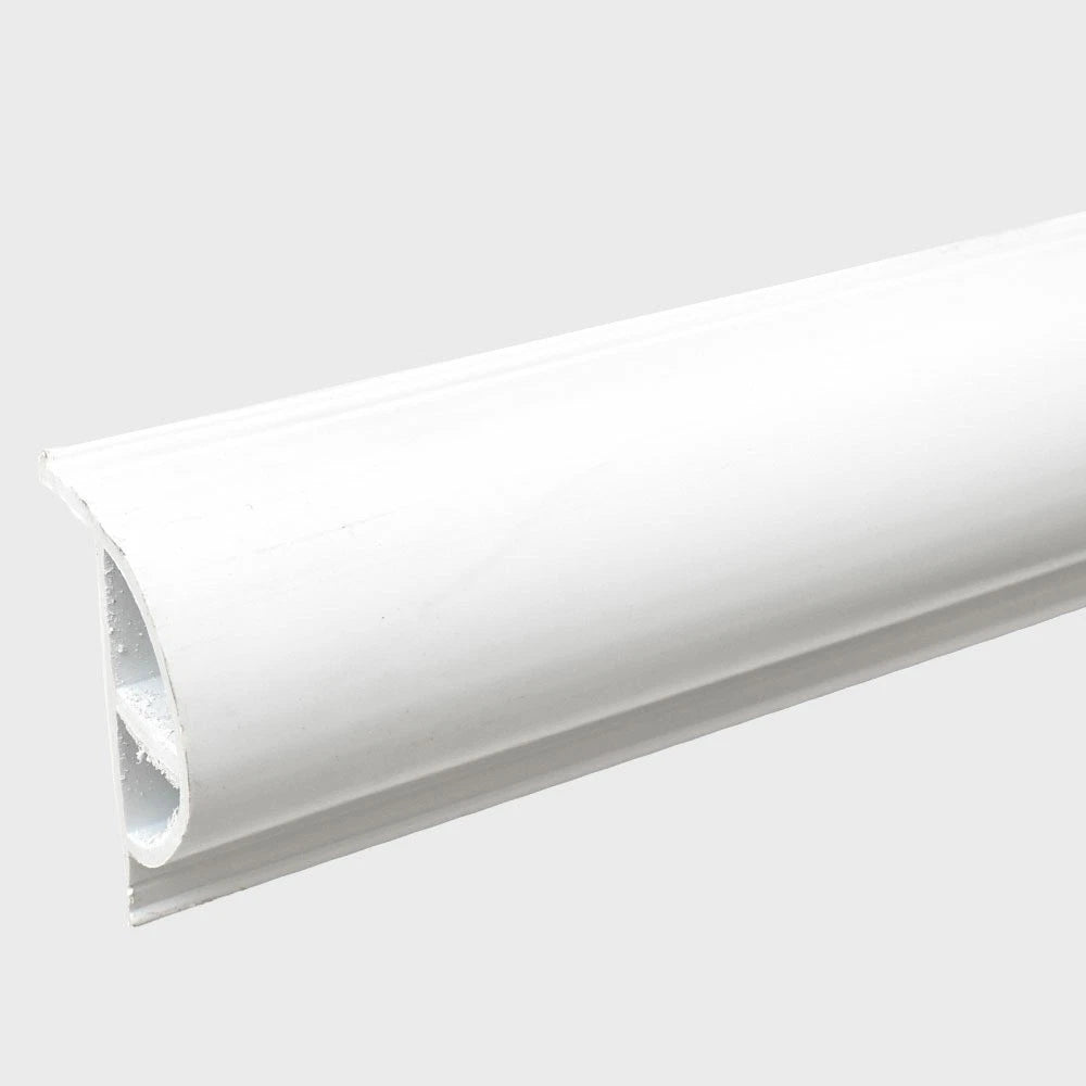 Dock Edge Boat Pier Edging DE1200F - Heavy P-Profile White 8FT (3PC)