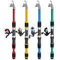 1 8m Lightweight Telescoping Fishing Pole Complete Set with Accessories