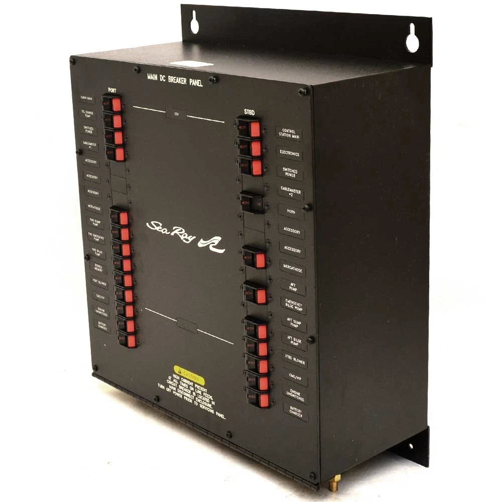 Sea Ray Boat Breaker Panel 2075527 - Main DC 16 X 19 3/4 Inch Black