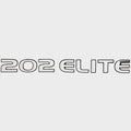 Stratos Boat Raised Decal 7D197 - 202 Elite Black Silver 15 1/4 Inch