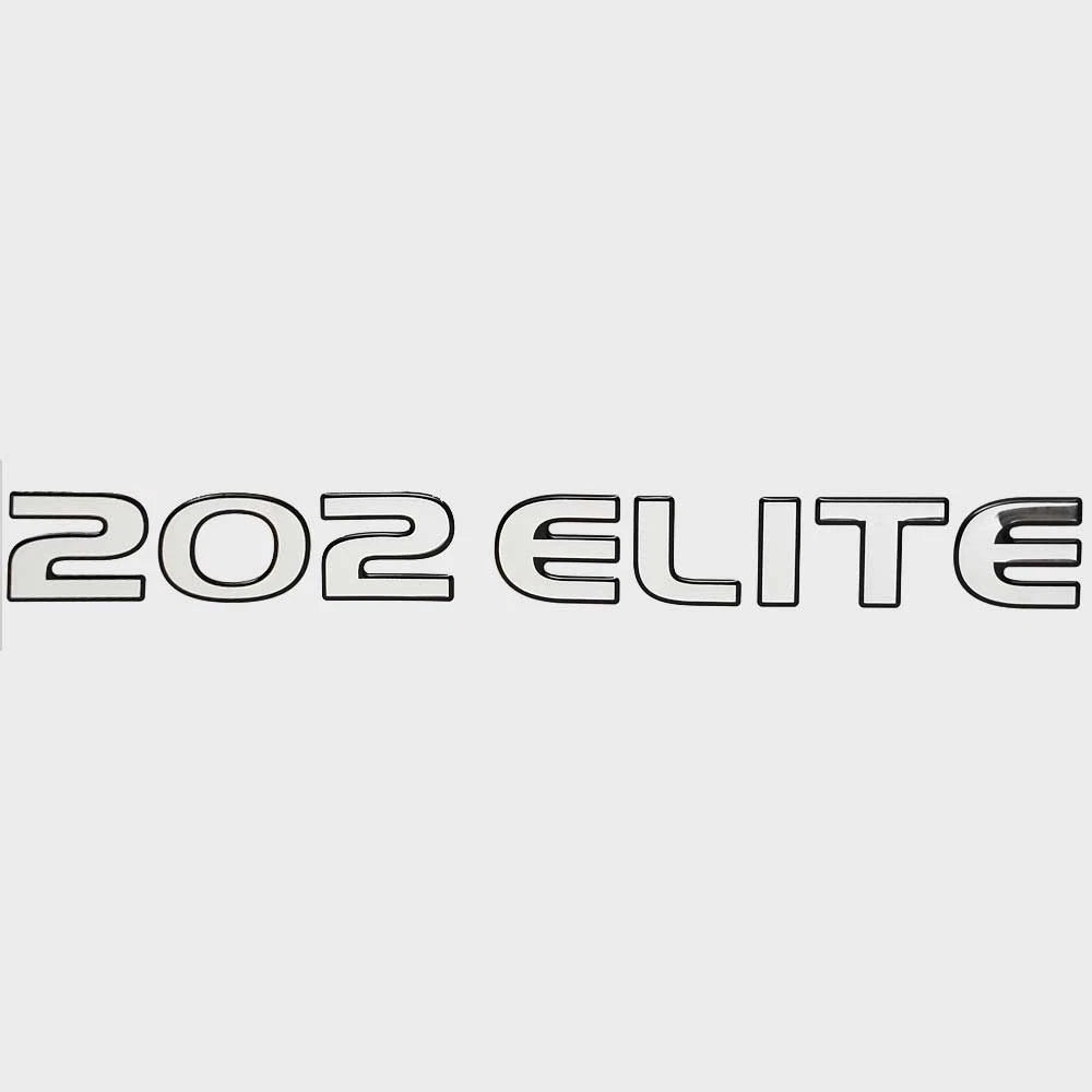 Stratos Boat Raised Decal 7D197 - 202 Elite Black Silver 15 1/4 Inch