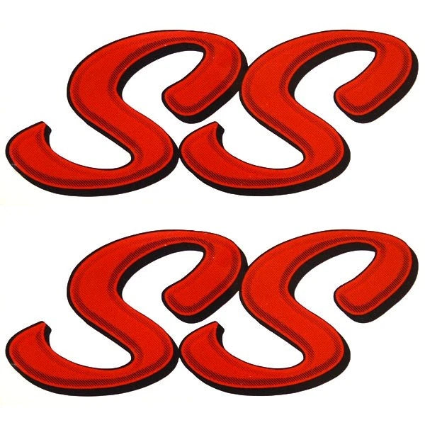 Lund Boat Raised Decals 1986417 - SSV Red Black Sticker Emblem (pair)