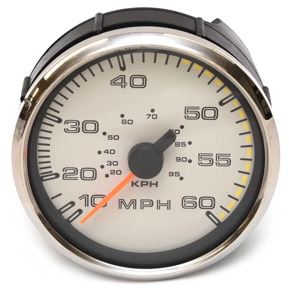 Faria Marine Boat Oversized Speedometer Gauge SE9210A - 4 1/4 Inch Silver