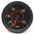 OMC Marine Boat Speedometer Gauge 175310 - Tech 5 - 30 MPH 3 1/4 Inch Black Red