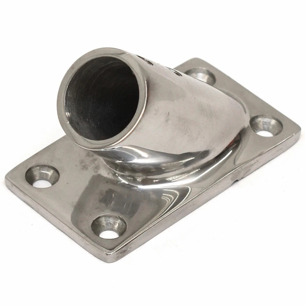 D Lilly and Co Boat Antenna Mount - Stainless Steel 7/8 in 45 Degree
