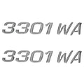 Seaswirl Boat Model Decals 26057248 - WA 3301 Striper Stickers (pair)