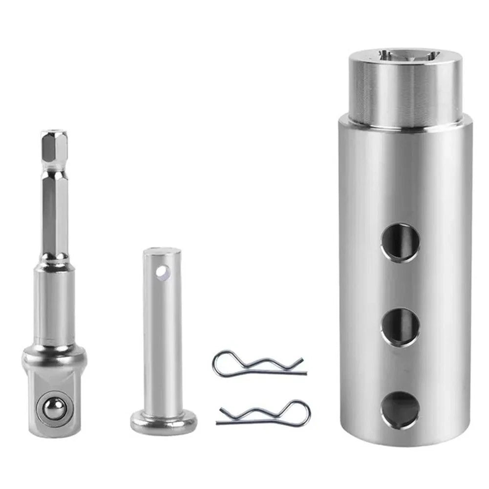 Drill Adapter for Trailer Jacks Fits Standard 1 Inch Drive Shaft No Welding
