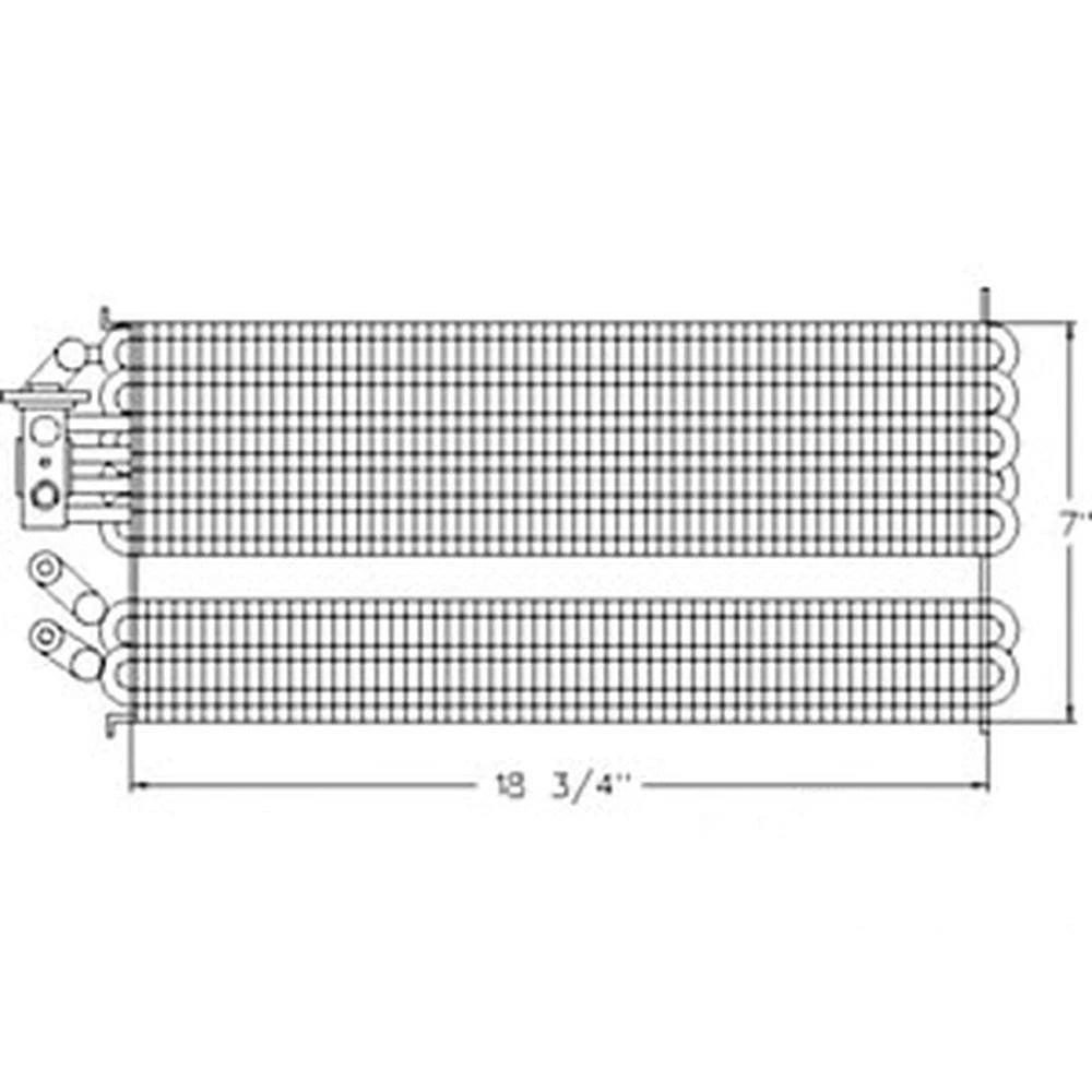 82033007 Evaporator Fits Case-IH Tractor Models T6010 T6040 TS115A +