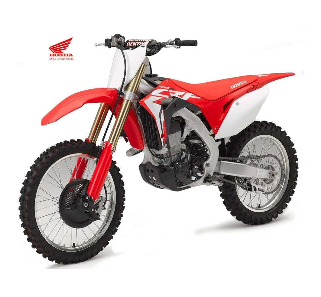NEWRAY DIE CAST MODEL HONDA CRF450R 2018, RED AND WHITE, SCALE 1:6