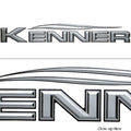Kenner Boat Raised Logo Decal 153963 - Silver Foam Filled Sticker