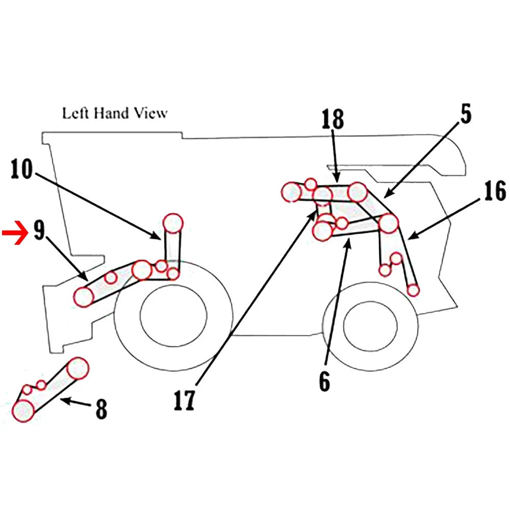 Belt - Feeder House Variable Speed Fits John Deere 9750 STS 9660 STS 9760 STS