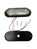 Oval Marine LED Light 5", 10 - 30V White Light