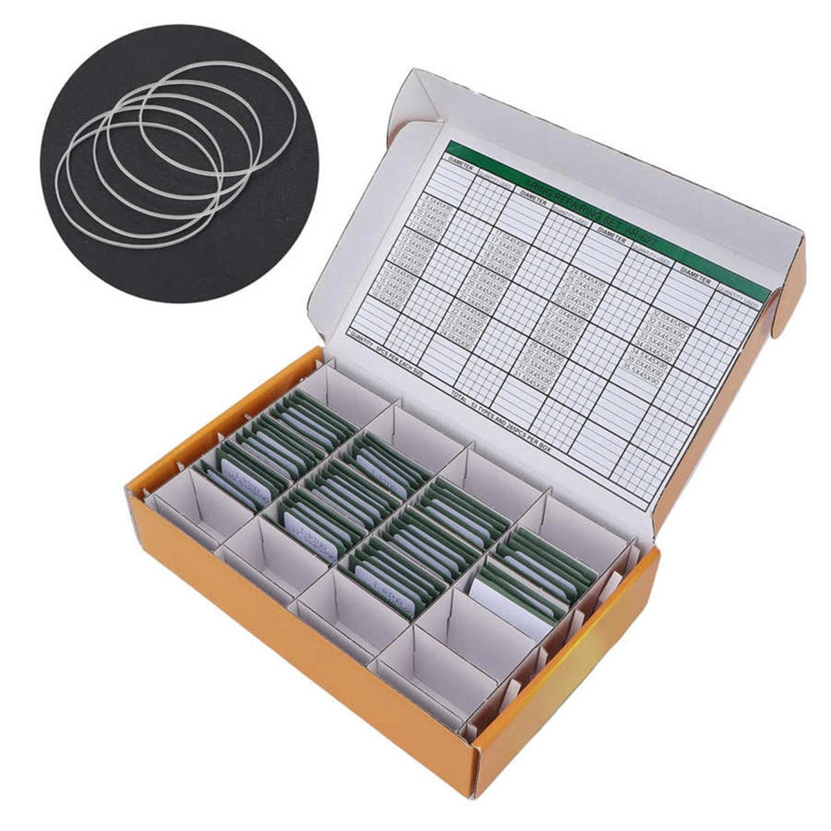265Pcs Waterproof Watch O Ring Gasket Washer Set Repair Tool for Watchmakers