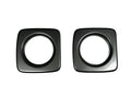 Marine Carbon Gauge Trim with 3 3/8in Diameter Cutout, 2 Pack