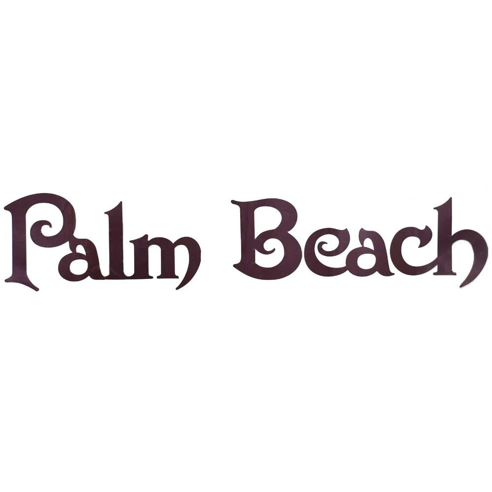 Palm Beach Pontoon Boat Decal PBM007467 - Dark Purple Logo Sticker