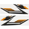 Sea Doo Boat Decal - SP Gray Black Orange Stickers (set of 4)