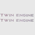 Yamaha Jet Boat Decal Stickers - Twin Engine Pair