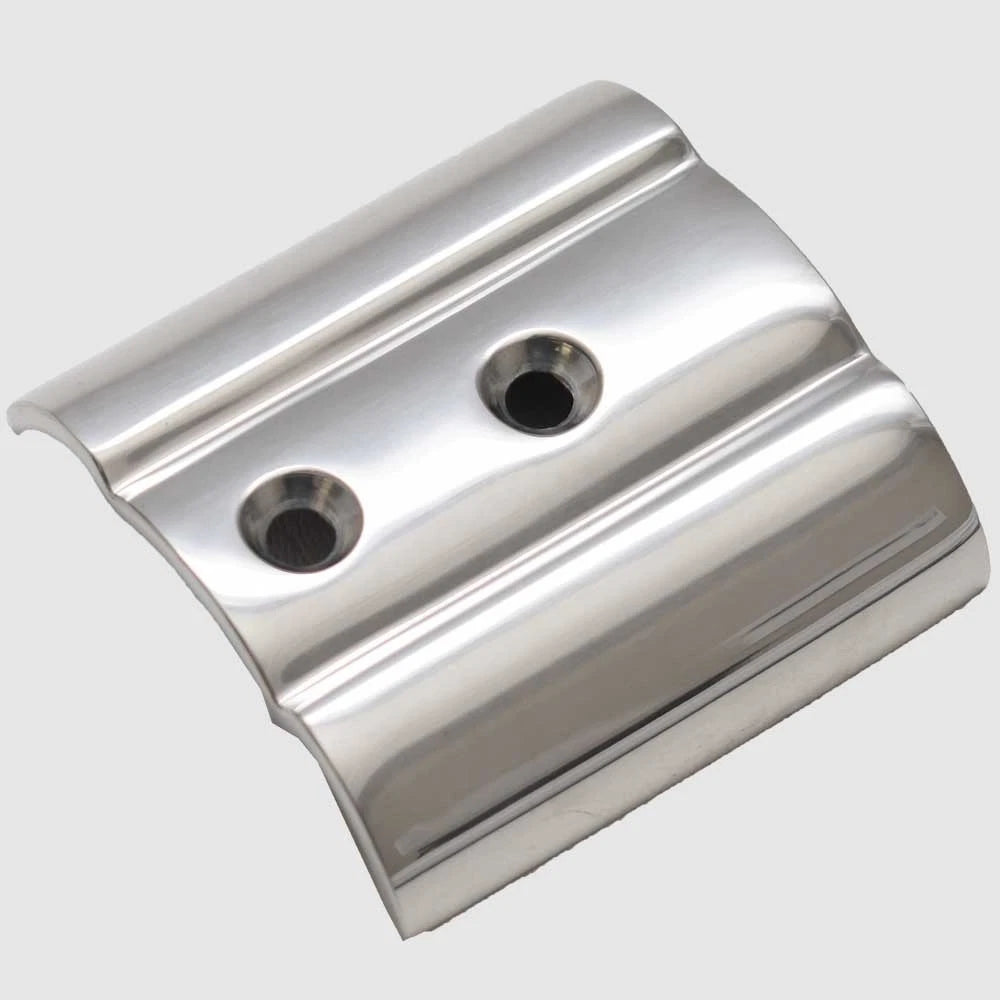 Crownline Boat Rubrail End Cap - 2 3/8 Inch Stainless Steel Port