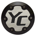 Yar-Craft Boat Steering Wheel Cap - 3 3/4 Inch Aluminum Mirror Black