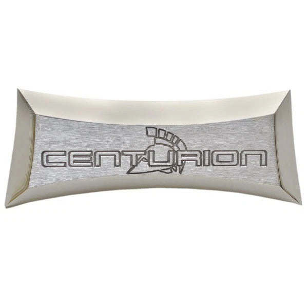 Ski Centurion Boat Logo Emblem Plate - 4 3/8 Inch Aluminum