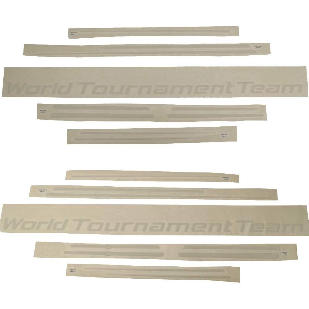 MasterCraft Boat Decal Kit 751911 - World Tournament Team White (10PC)