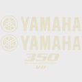 Yamaha Boat Cowling Decals - 350 V8 Four Stroke Cream Stickers (kit)
