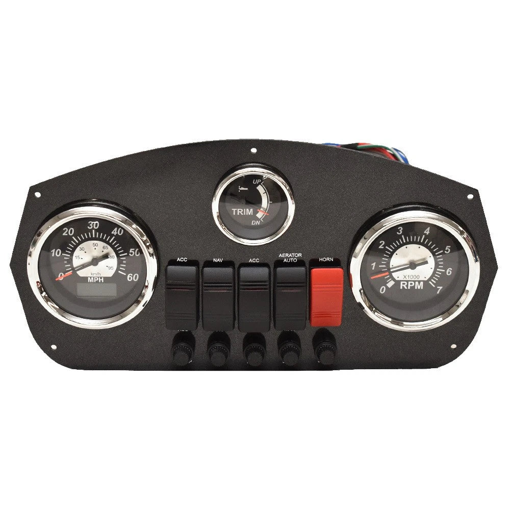Lowe Boat Dash Gauge Panel 2335040 - VeeThree GPS Mercury Black