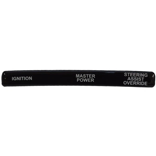 Tracker Boat Raised Panel Decal 167255 - Black - White 8 1/8 X 1/2 Inch